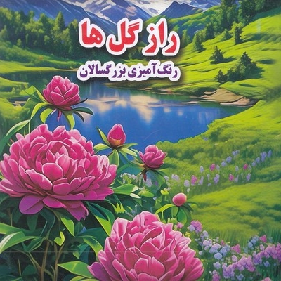 رنگ آمیزی بزرگسال- راز گل ها